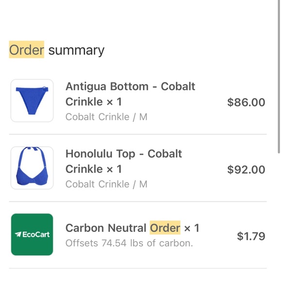 Monday Swimwear Blue Bikini - Picture 5 of 5